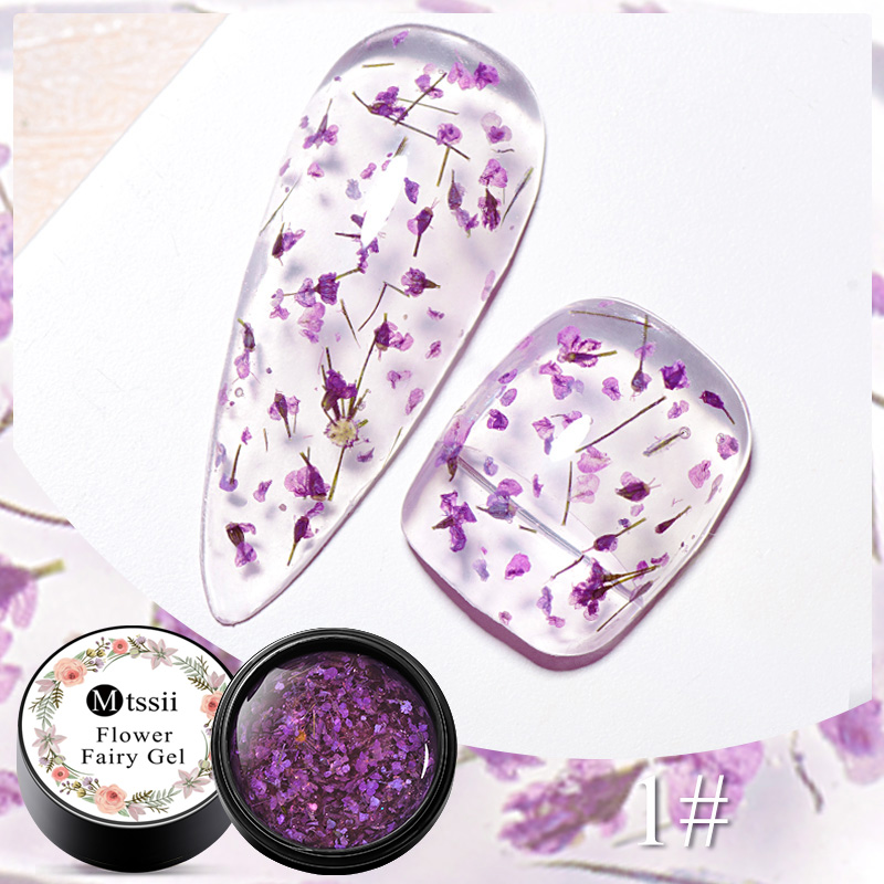 Nail Art Orange - Mtssii Dried Flower Gel Nail Polish