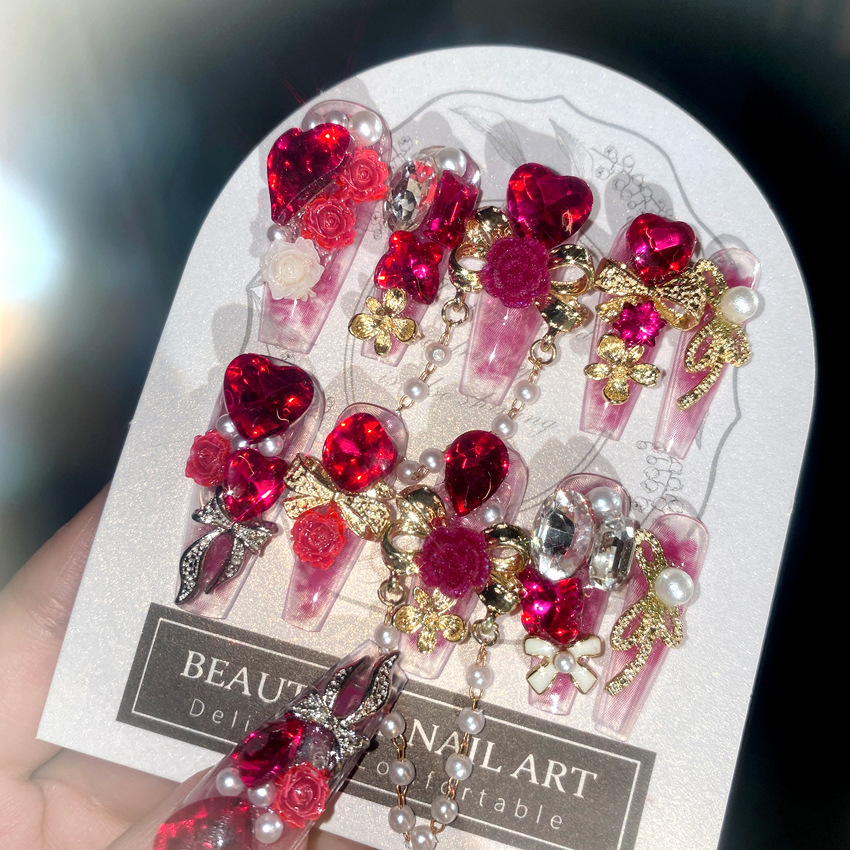 Nail Art Wedding - 24pcs New Year Heavy Metal Press