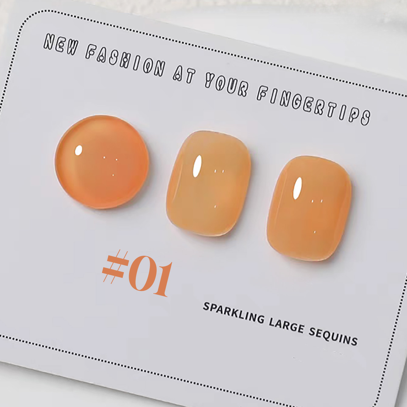 Nail Art Orange - 1-6pcs PSK New Macaron Candy Orange