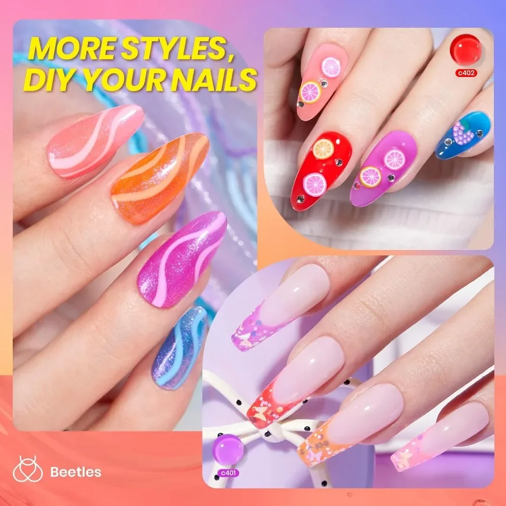 Neon Gel Nail Polish Set of 6  - đánh giá và giá Nail Art Orange