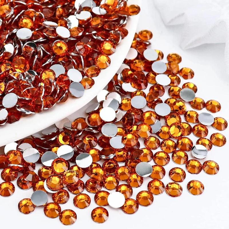 Orange Silvery Flatback Resin  - đánh giá và giá Nail Art Orange