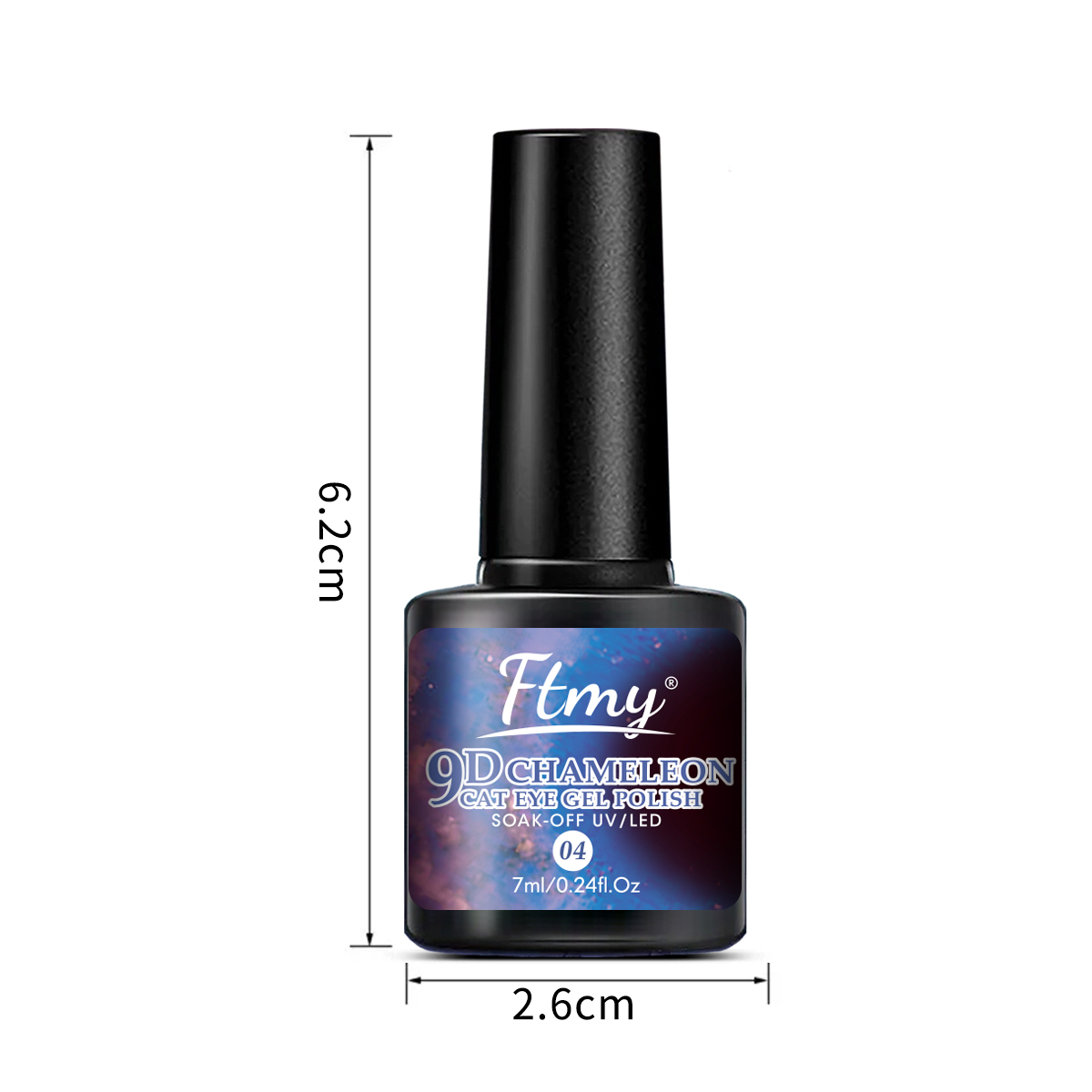 7ml Rainbow Magnetic Nail Gel, - đánh giá và giá Nail Art Orange