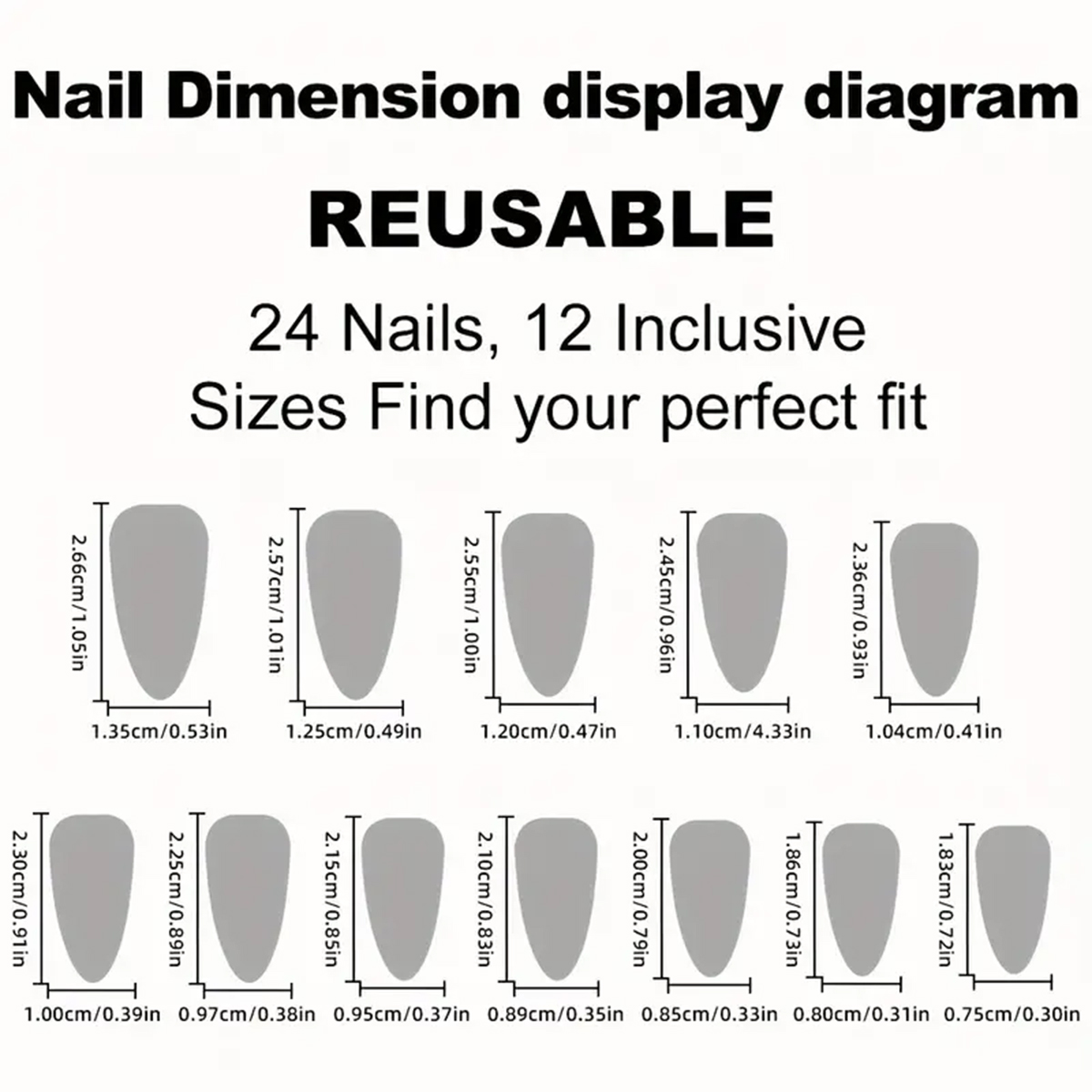 24pcs Almond Press On Nails,Pi - đánh giá và giá Nail Art Wedding
