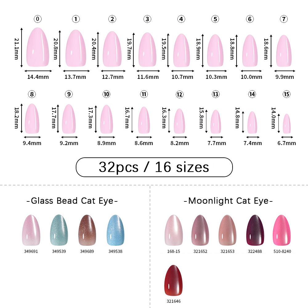VITAGWX 32pcs Press on Nails A - đánh giá và giá Nail Art Eye Cat