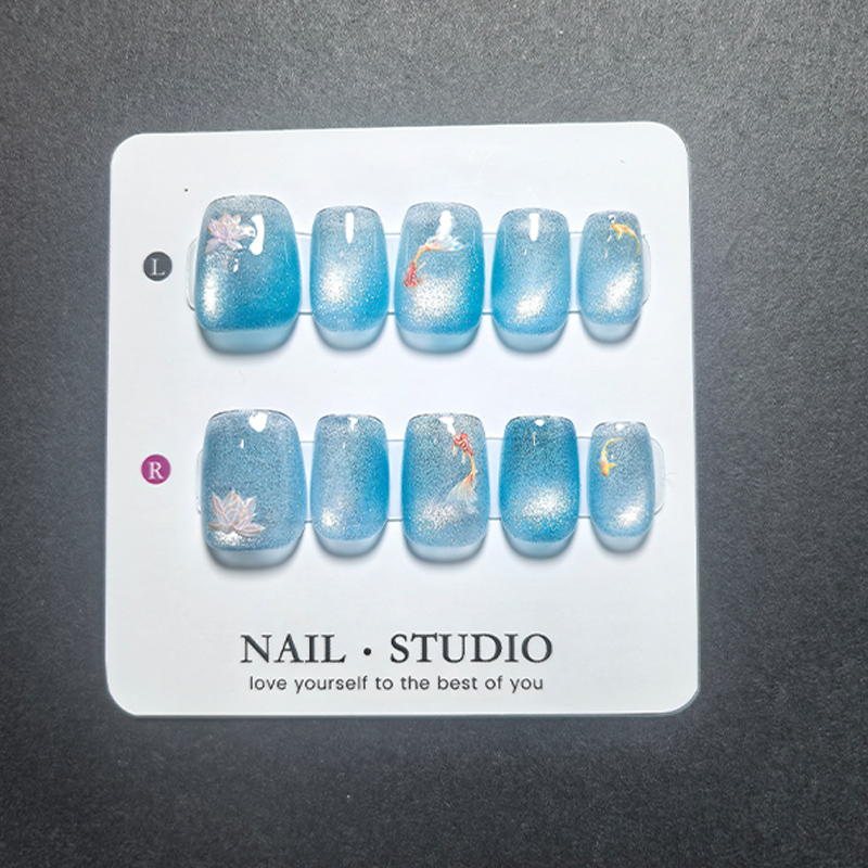 Cat Eye Press on Nails 10Pcs,  - đánh giá và giá Nail Art Eye Cat