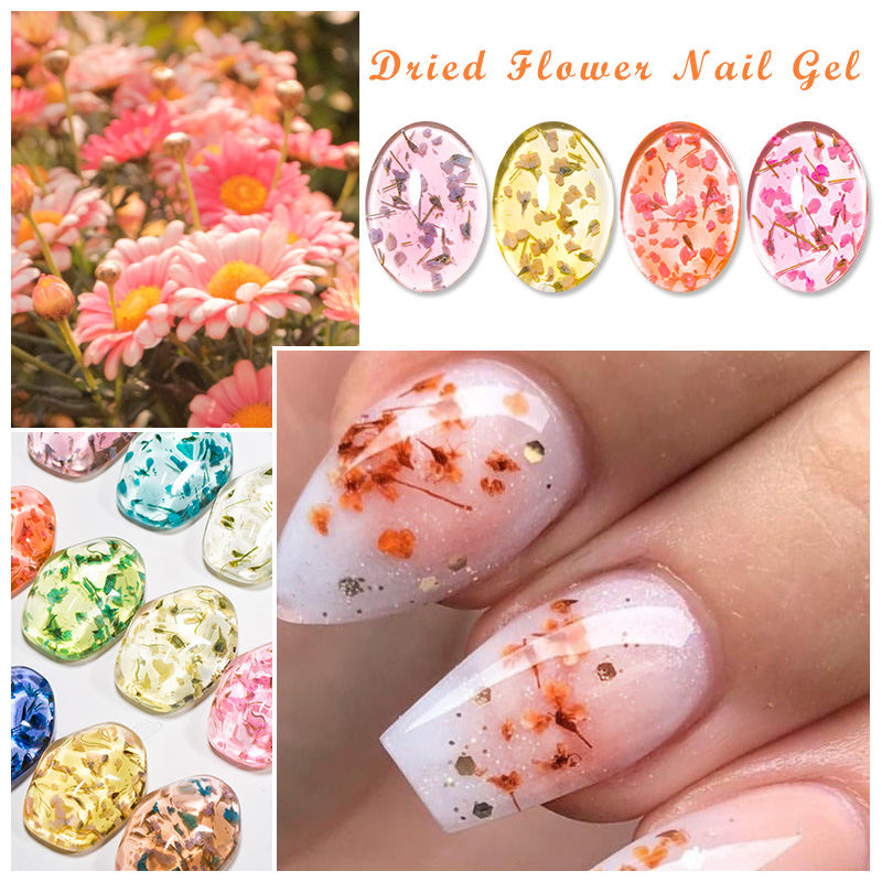 Mtssii Dried Flower Gel Nail P - đánh giá và giá Nail Art Orange