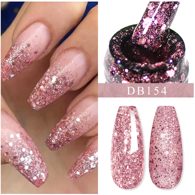 Mtssii 6ml Glitter Sequins Gel - đánh giá và giá Nail Art Orange