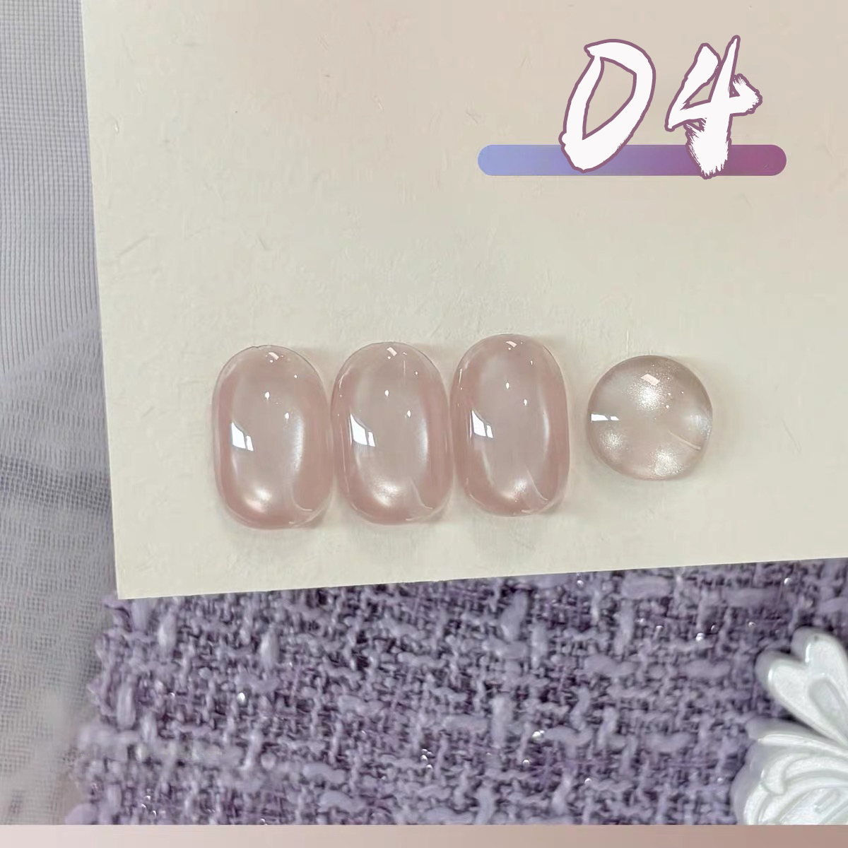 SHAKA 1pcs Ice Transparent Whi - đánh giá và giá Nail Art Lilac