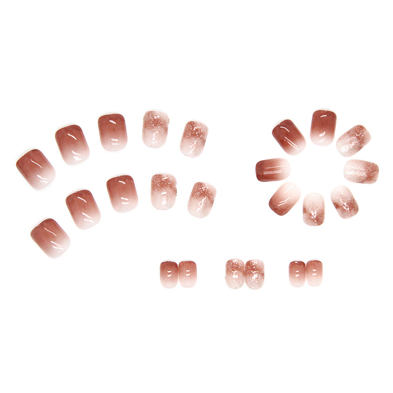24pcs Bright Pink Gradient Col - đánh giá và giá Nail Art Wedding