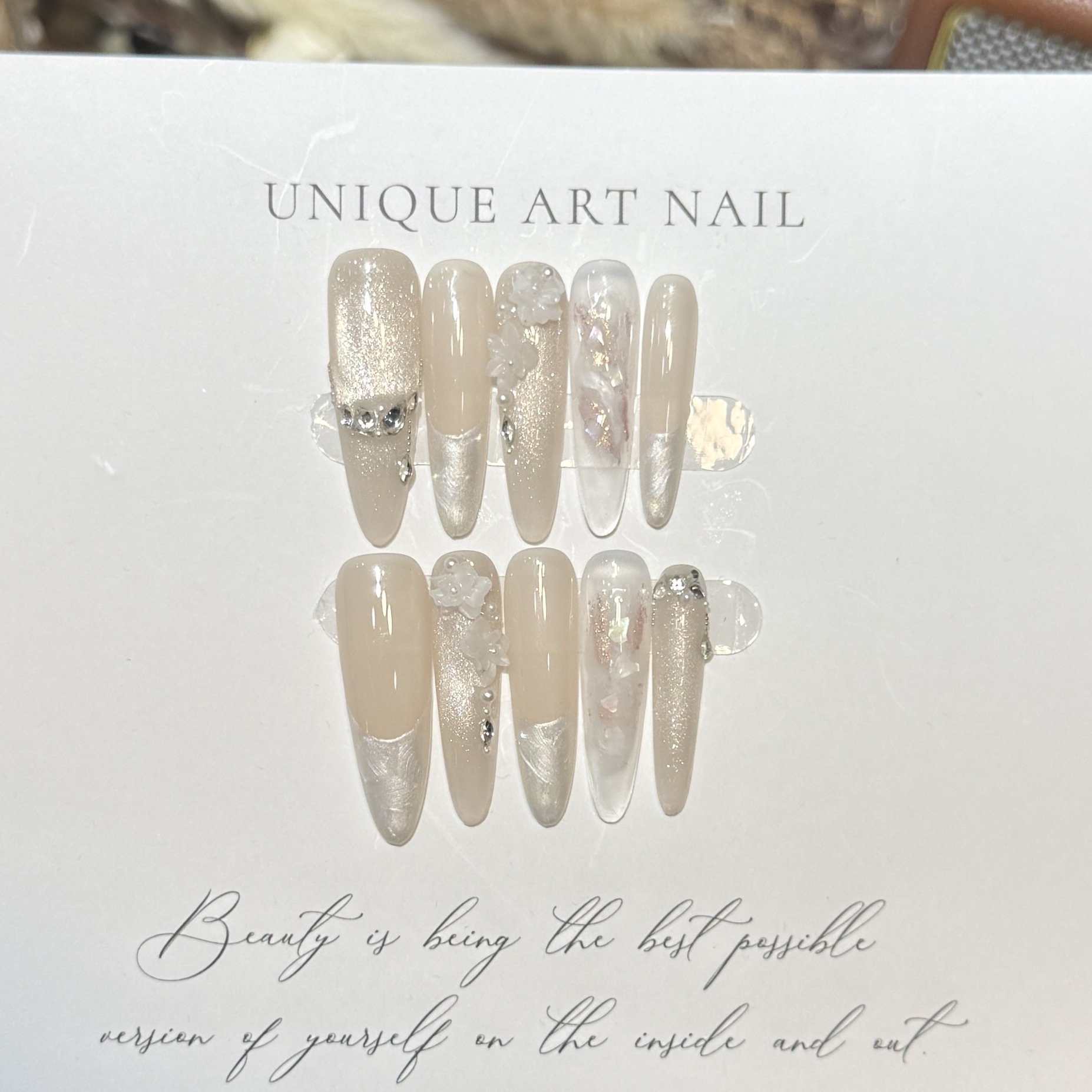 Press On Nails 10PCS Purple Fa - đánh giá và giá Nail Art Wedding