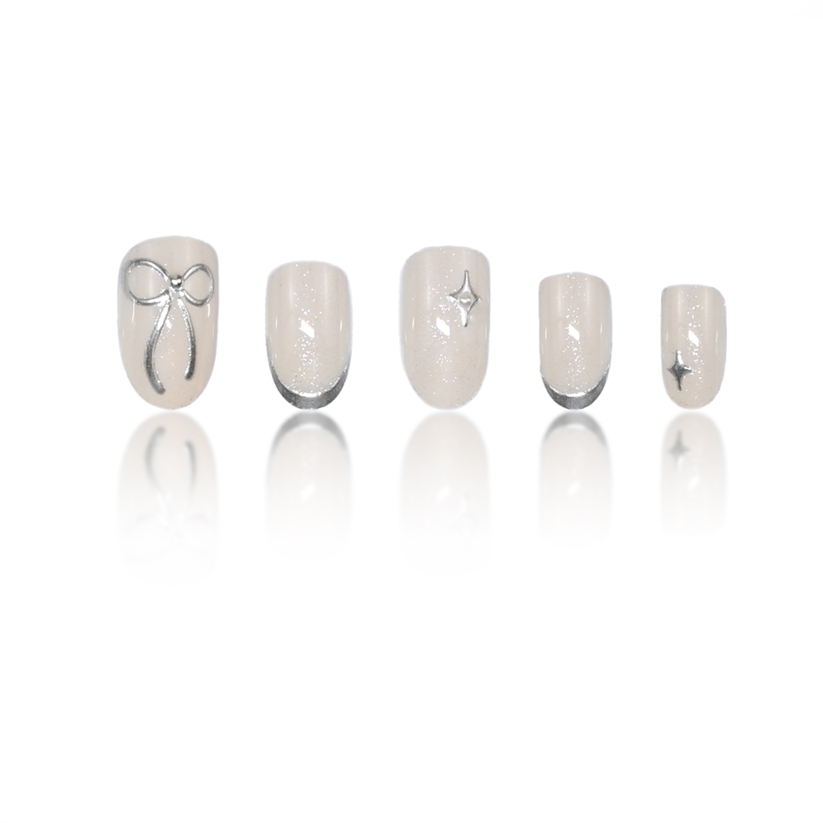 24pcs handmade short round pre - đánh giá và giá Nail Art Wedding