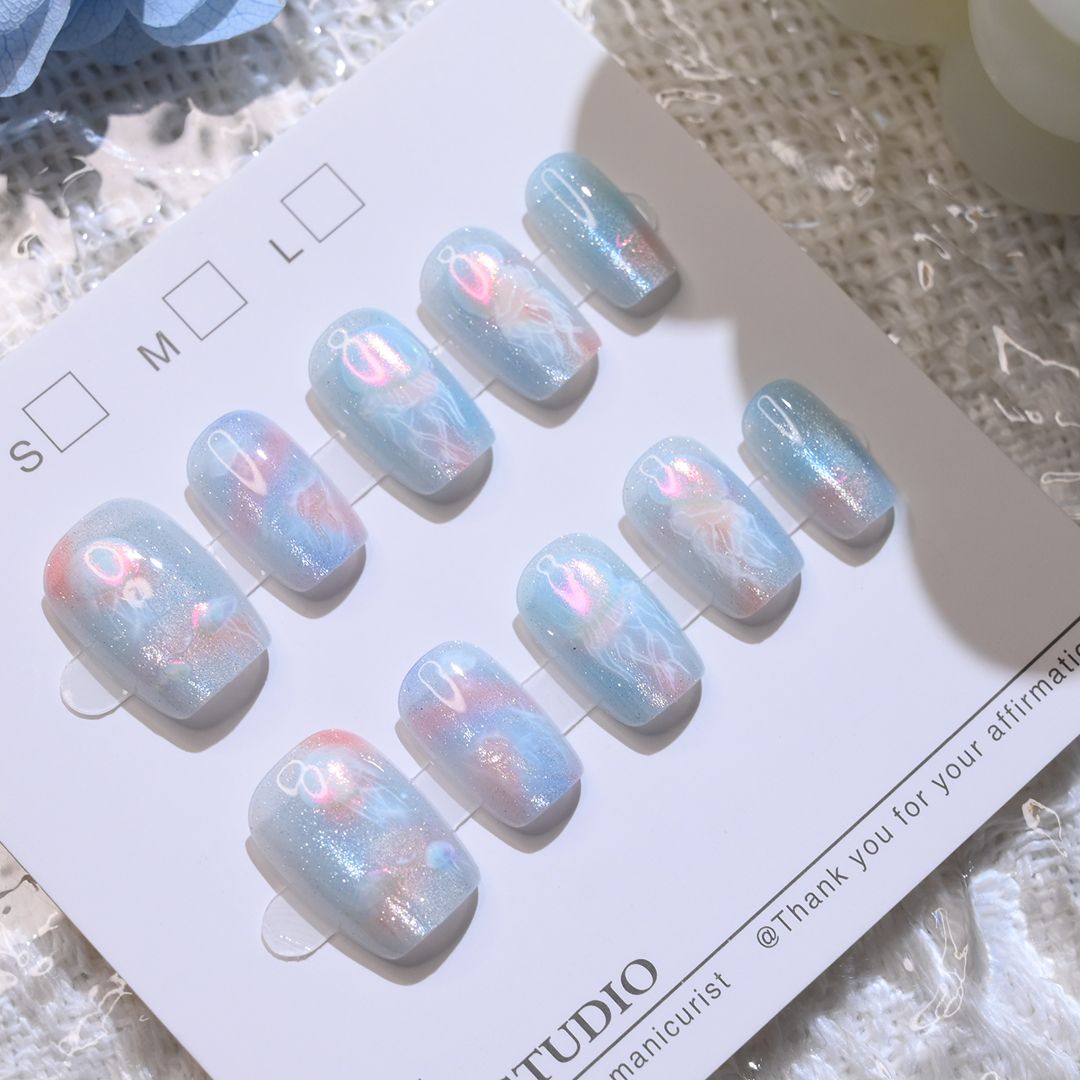 10 Pcs Women Girls Dreamy Fish - đánh giá và giá Nail Art Eye Cat