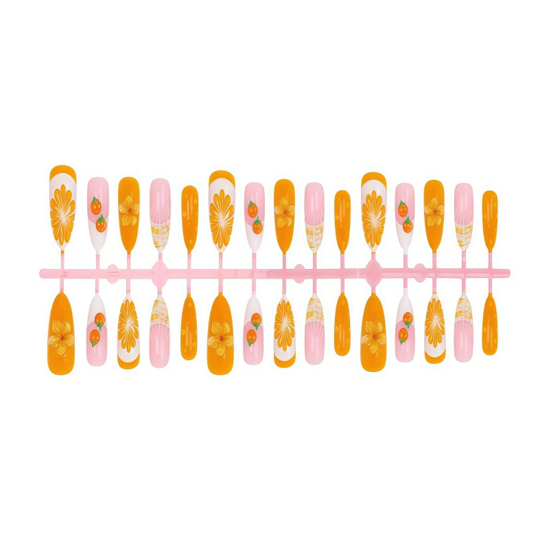 2026New 30pcs 3D Fruit Orange  - đánh giá và giá Nail Art Orange