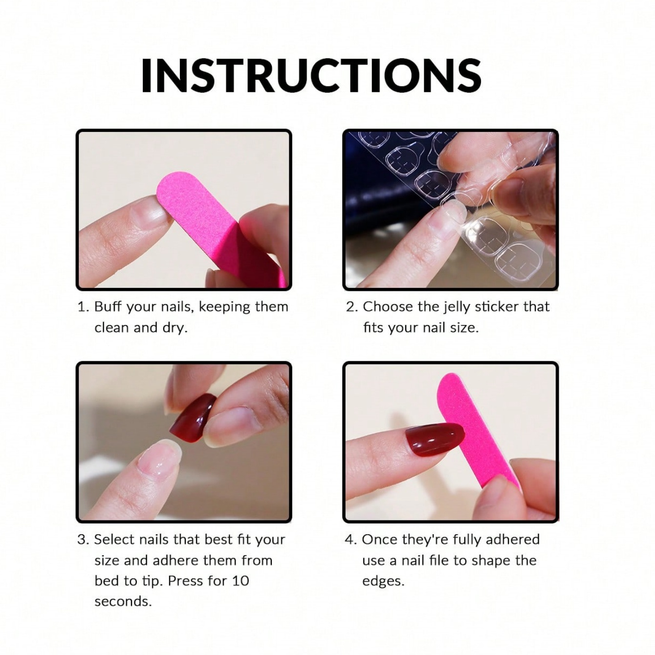 10 Pieces of Hand-Pressed Long - đánh giá và giá Nail Art Wedding