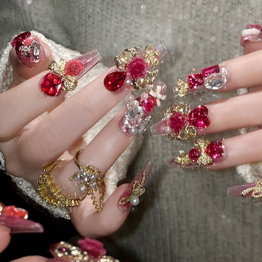 24pcs New Year Heavy Metal Pre - đánh giá và giá Nail Art Wedding