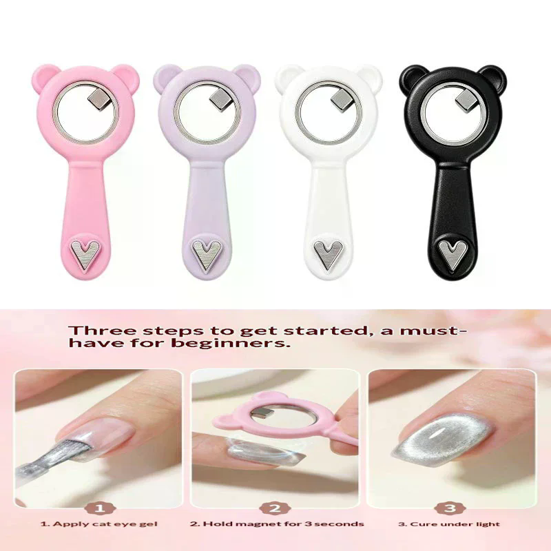 1Pcs Portable 2 In 1 Cute Bear - đánh giá và giá Nail Art Eye Cat