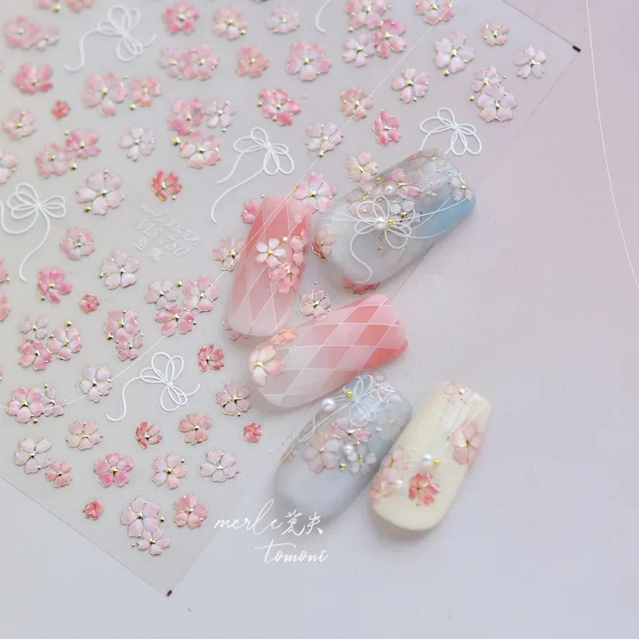 5D Flowers Bird Butterfly Nail - đánh giá và giá Nail Art Lilac