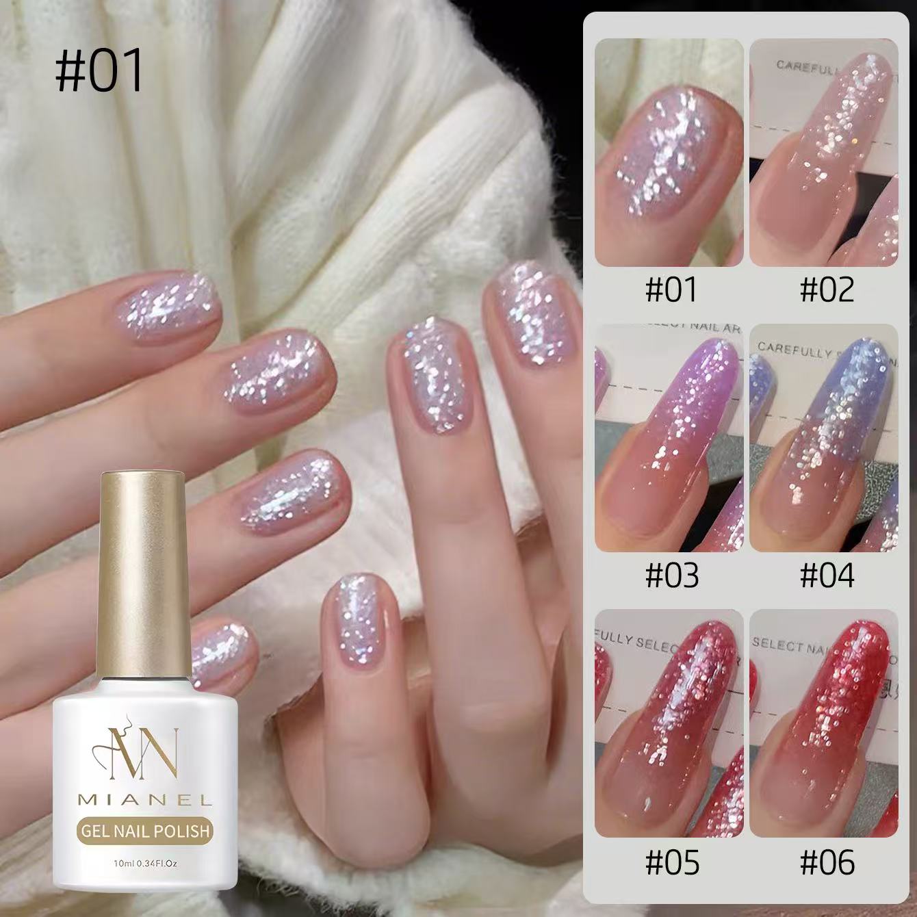 MIANEL 10ml Snowflake Glitter  - đánh giá và giá Nail Art Trend 2026