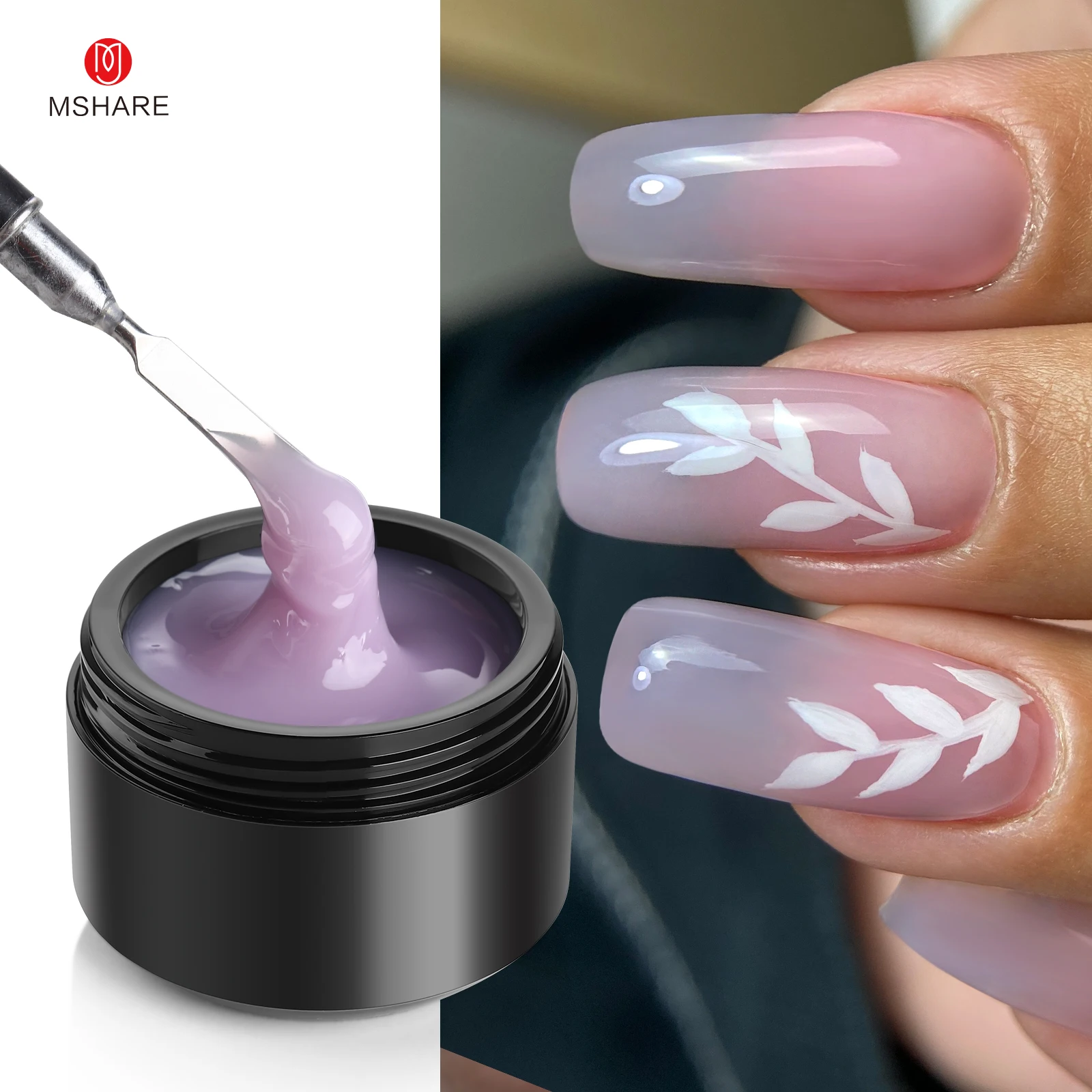MSHARE Tím Hoa Cà Người Xây Dự - đánh giá và giá Nail Art Lilac